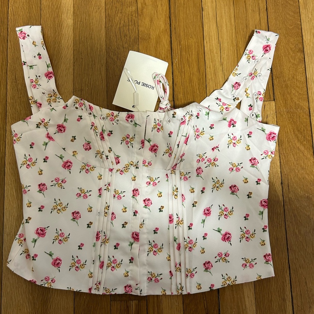 Rosie Posie Floral Pink Women's Top